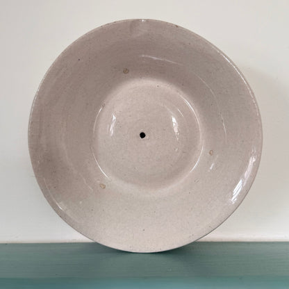 Antique Pottery Butter Crock Dish with Lid c.1900