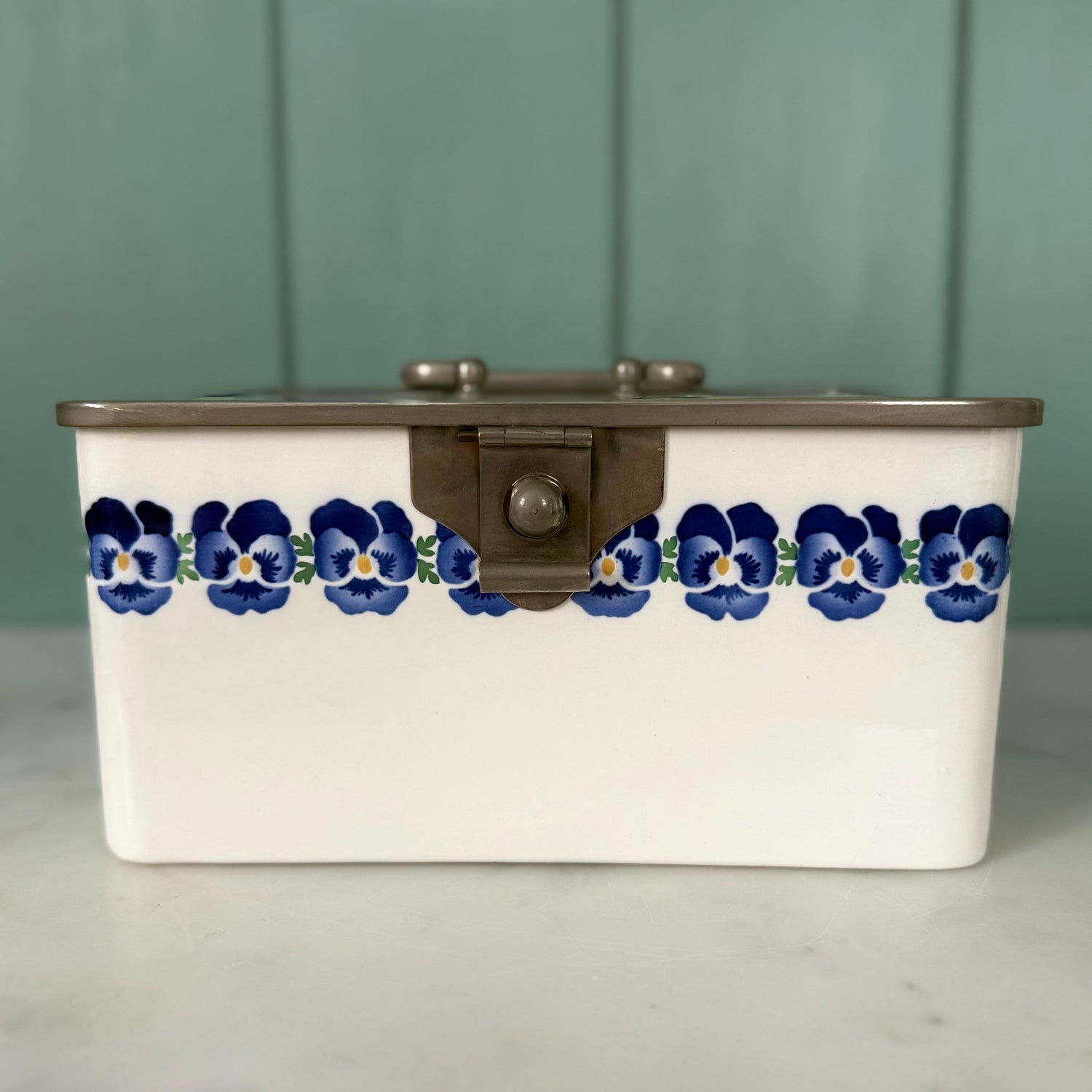 Art Deco WMF Wächtersbach Pansy Biscuit Box Dec. 2194