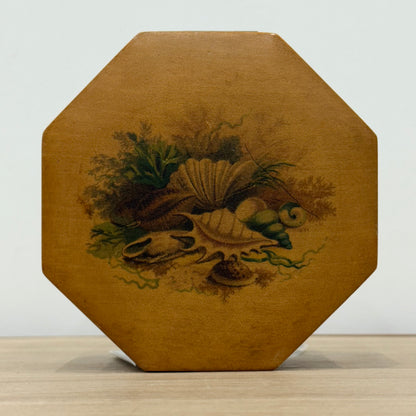 Edwardian Clark &amp; Co Mauchline-Type Transfer Cotton Reel Box with Reels