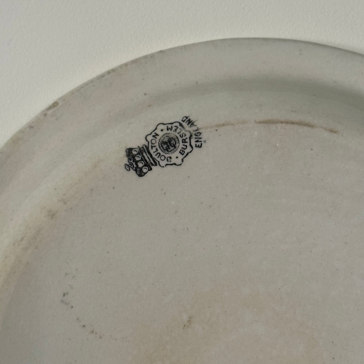 Antique Brown Polson Paisley Flour Advertising Plate Boulton Burslem