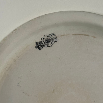 Antique Brown Polson Paisley Flour Advertising Plate Boulton Burslem