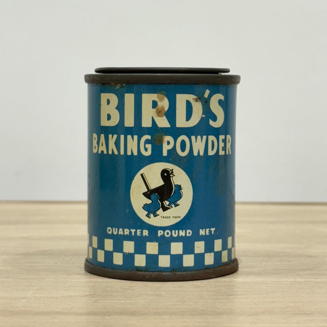 Bird’s Baking Powder Tin, Quarter Pound, Alfred Bird &amp;amp; Sons, Birmingham