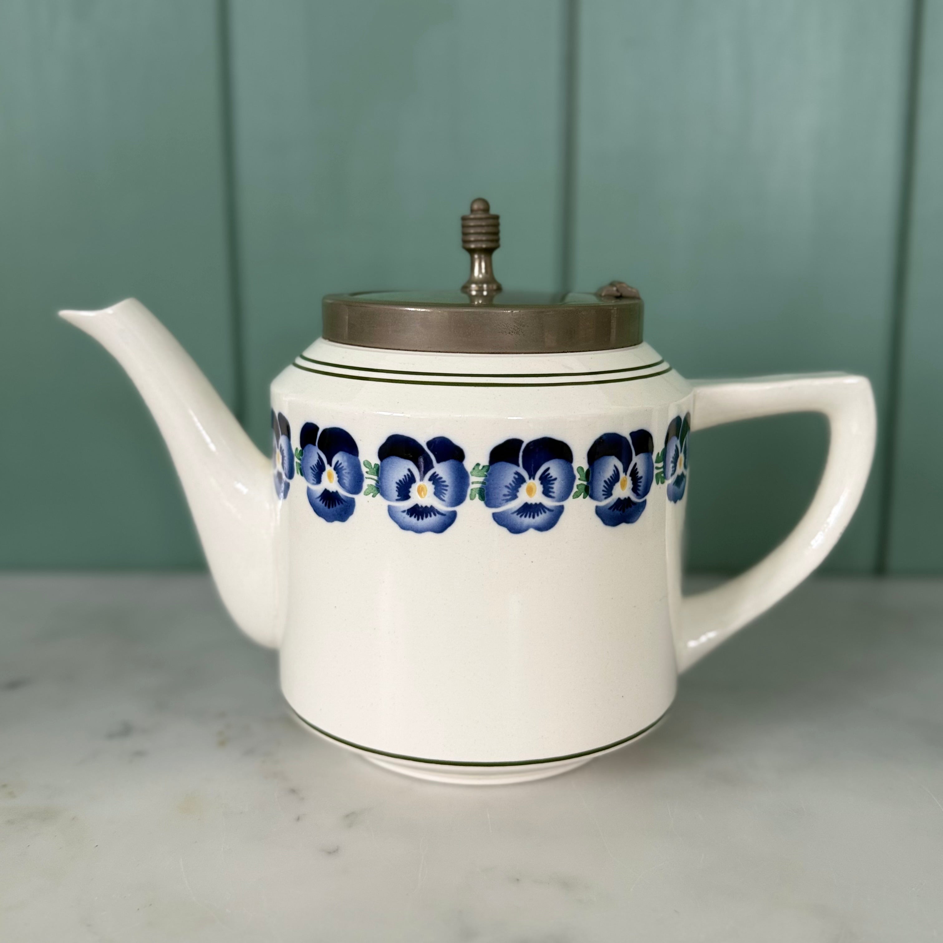 Art Deco WMF Wächtersbach Pansy Teapot Dec. 2194