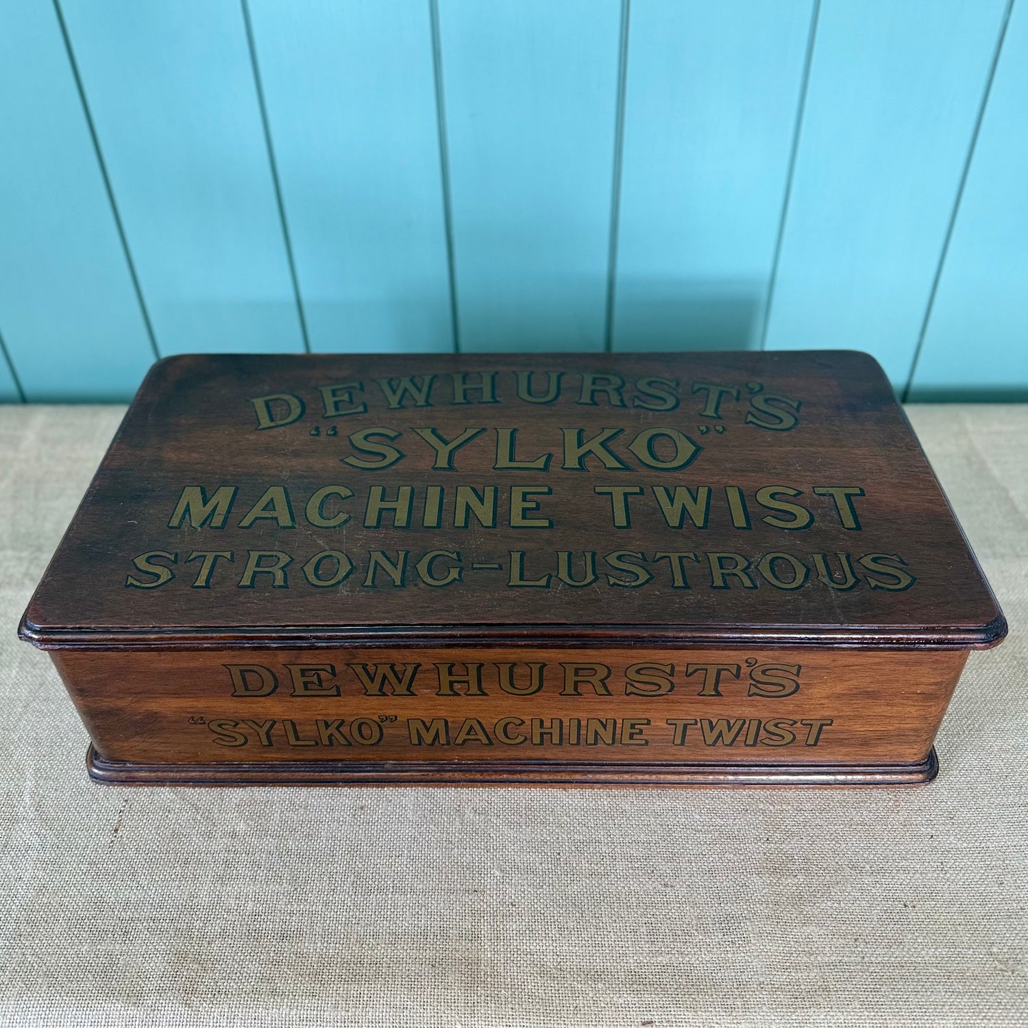 Antique Dewhurst’s Sylko Haberdashery Counter Display Cabinet