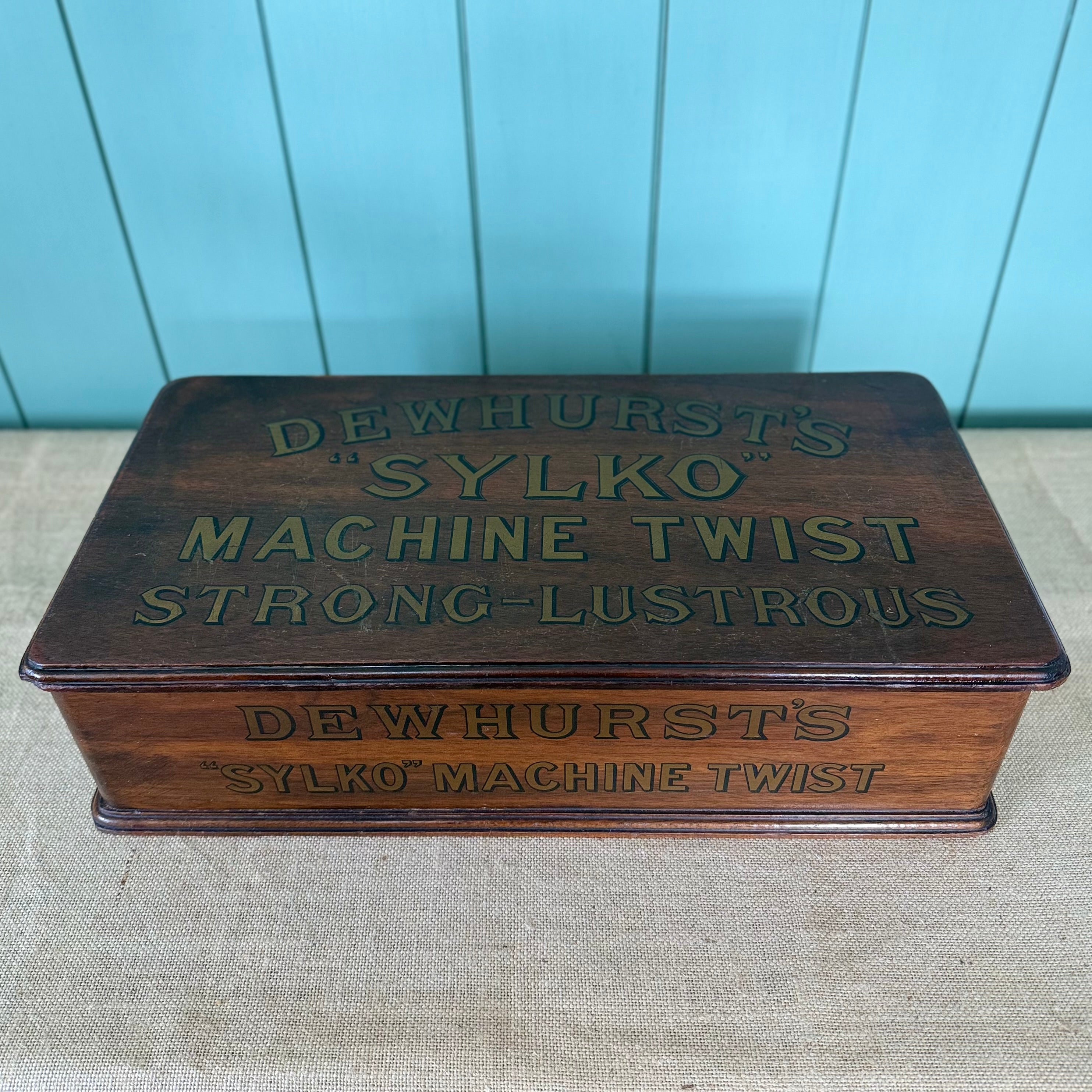 Antique Dewhurst’s Sylko Haberdashery Counter Display Cabinet