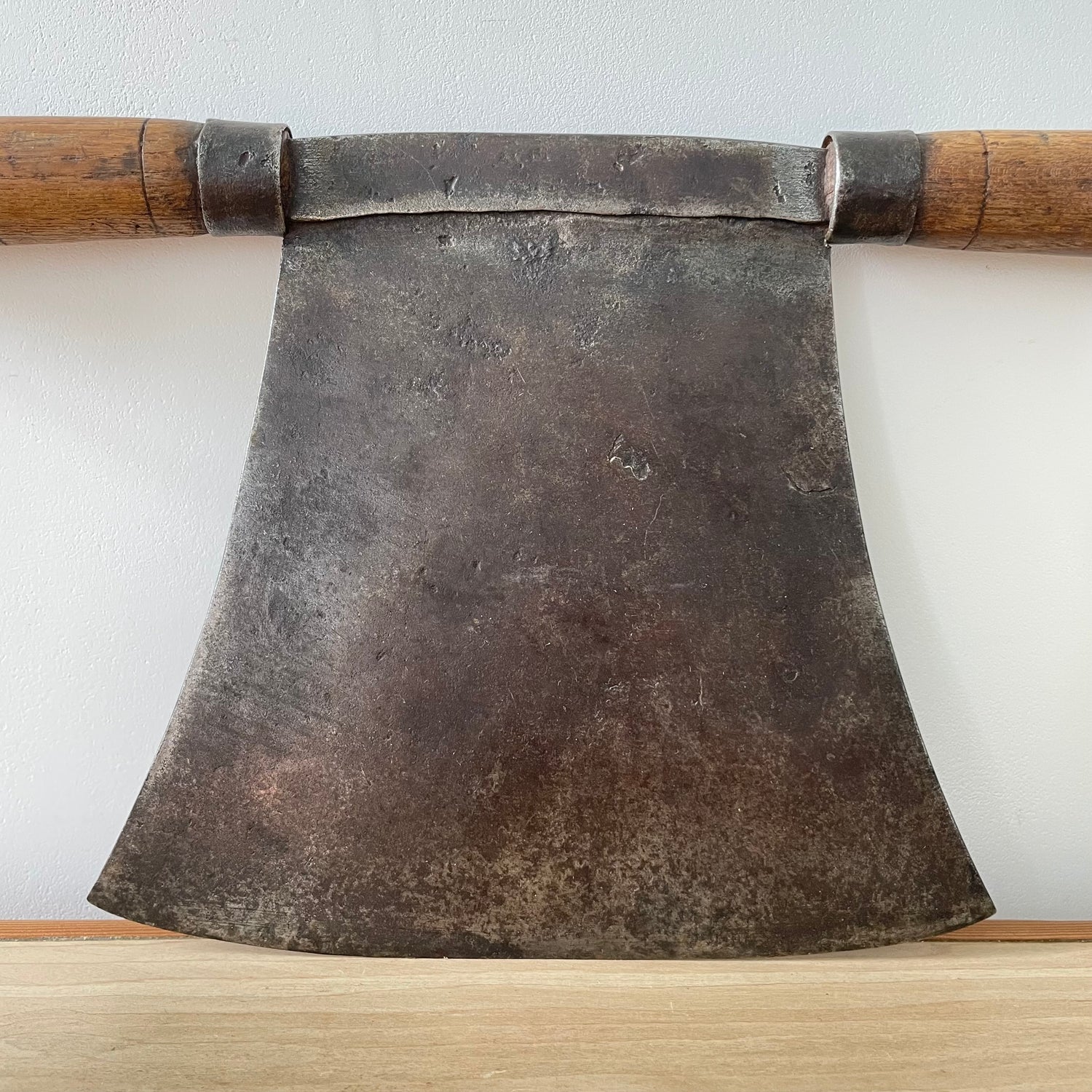 Large Antique Double-Handled Herb Chopper - 19th–Early 20th Century Kitchenalia