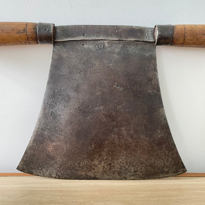 Large Antique Double-Handled Herb Chopper - 19th–Early 20th Century Kitchenalia