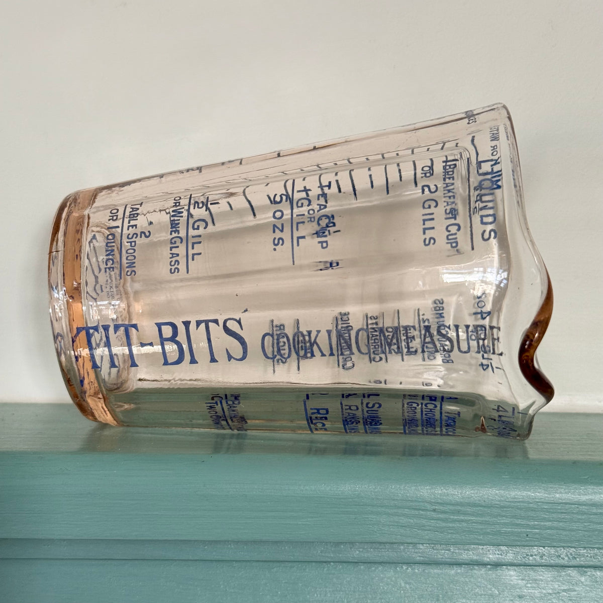Antique Tit-Bits Do-Well Glass Cooking Measure – c.1920s