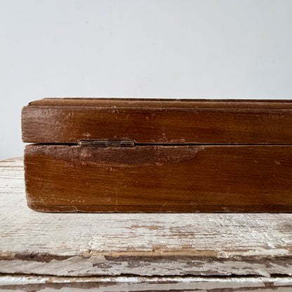 Antique Paton’s Linen Thread Wooden Shop Display Box Johnstone Scotland