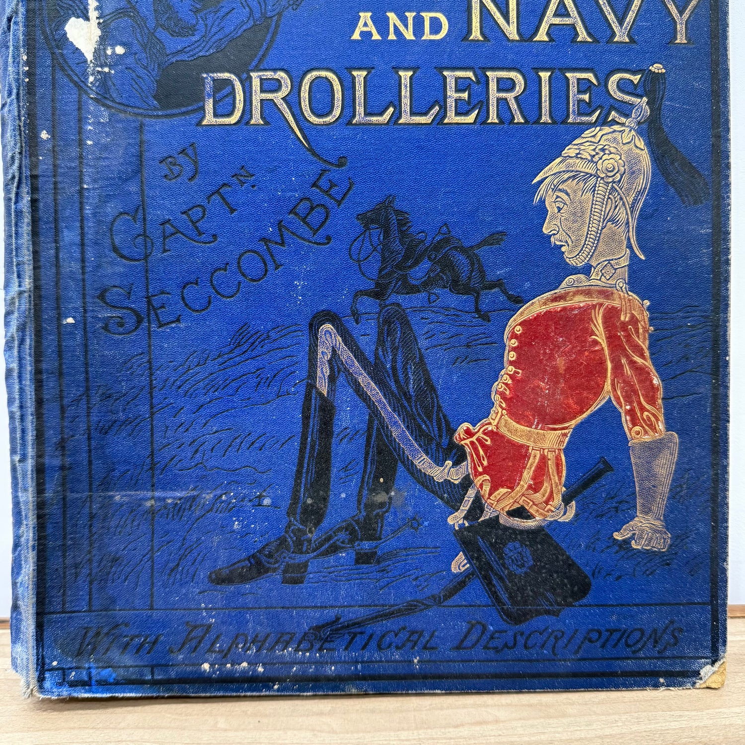 Army and Navy Drolleries Captain Seccombe Victorian Colour Plate Book