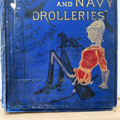 Army and Navy Drolleries Captain Seccombe Victorian Colour Plate Book
