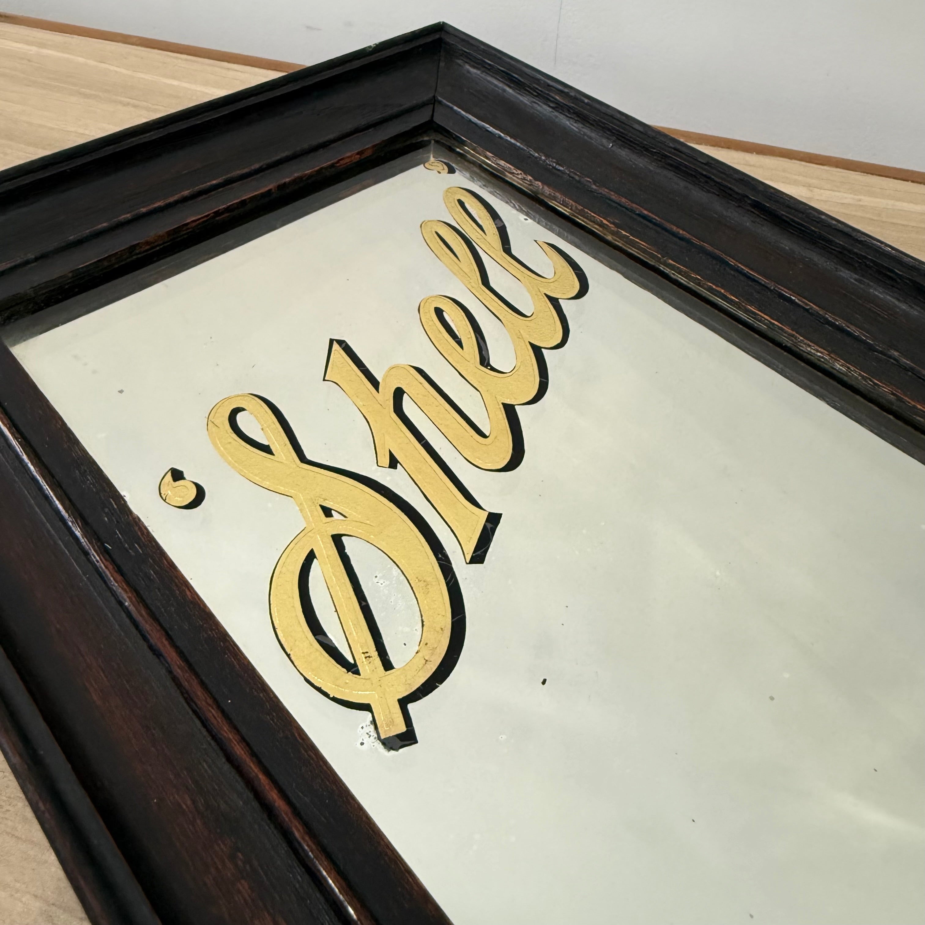 Vintage Shell Petrol Advertising Mirror Royal Warrant British Petroleum BP 1930s