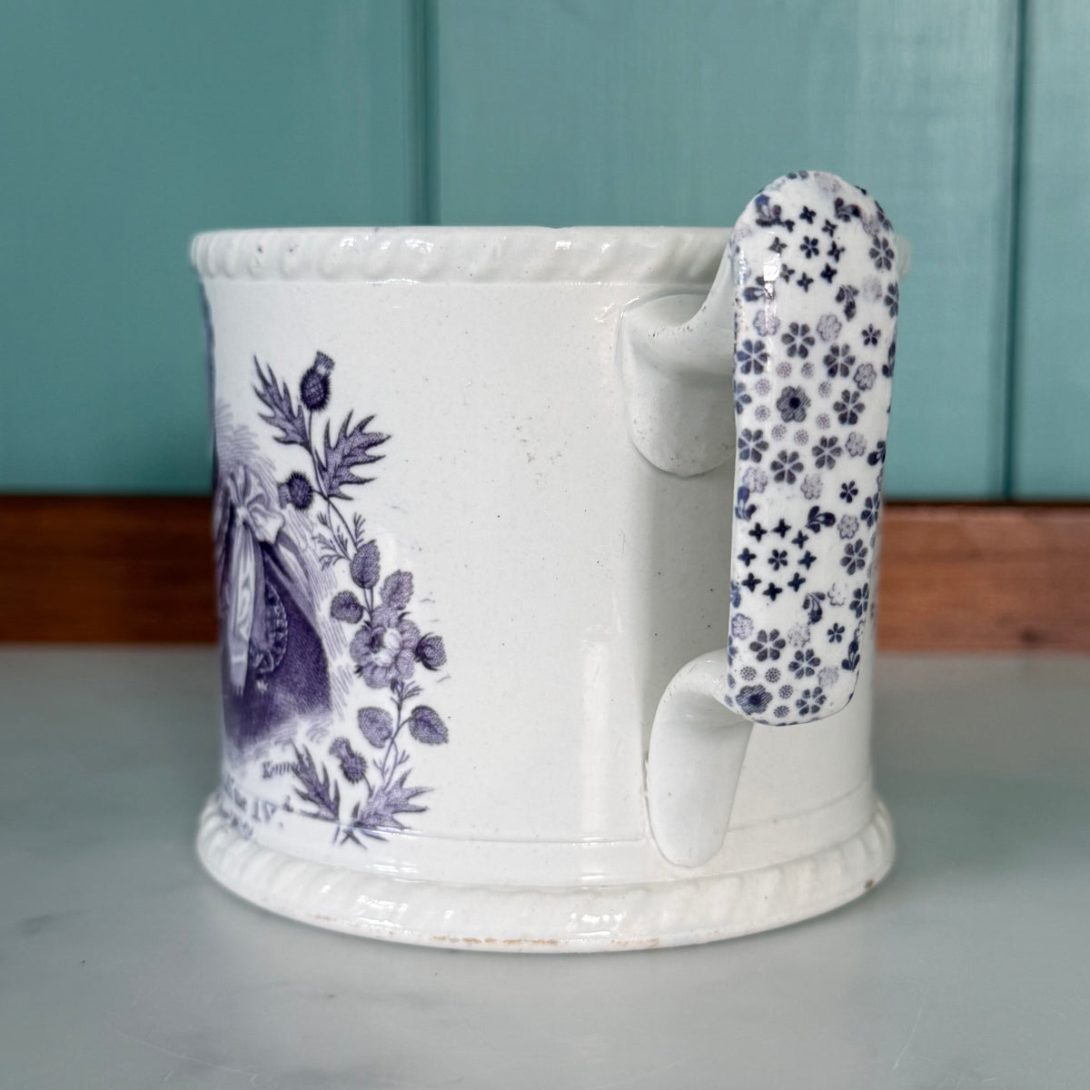 William IV 1831 Coronation Pearlware Mug – C &amp; R