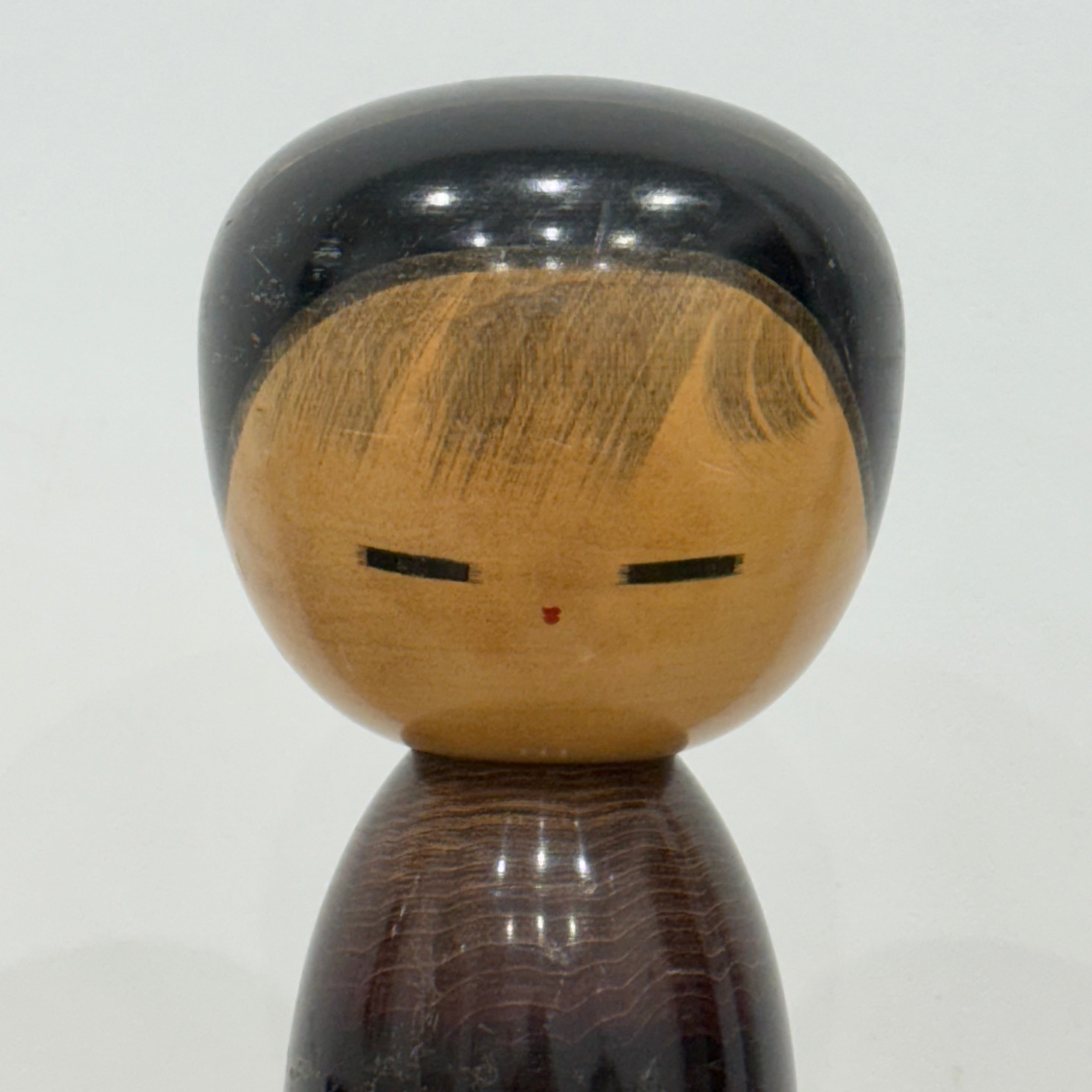 Large Pair of Japanese Sōsaku Kokeshi Dolls by Watanabe Masao