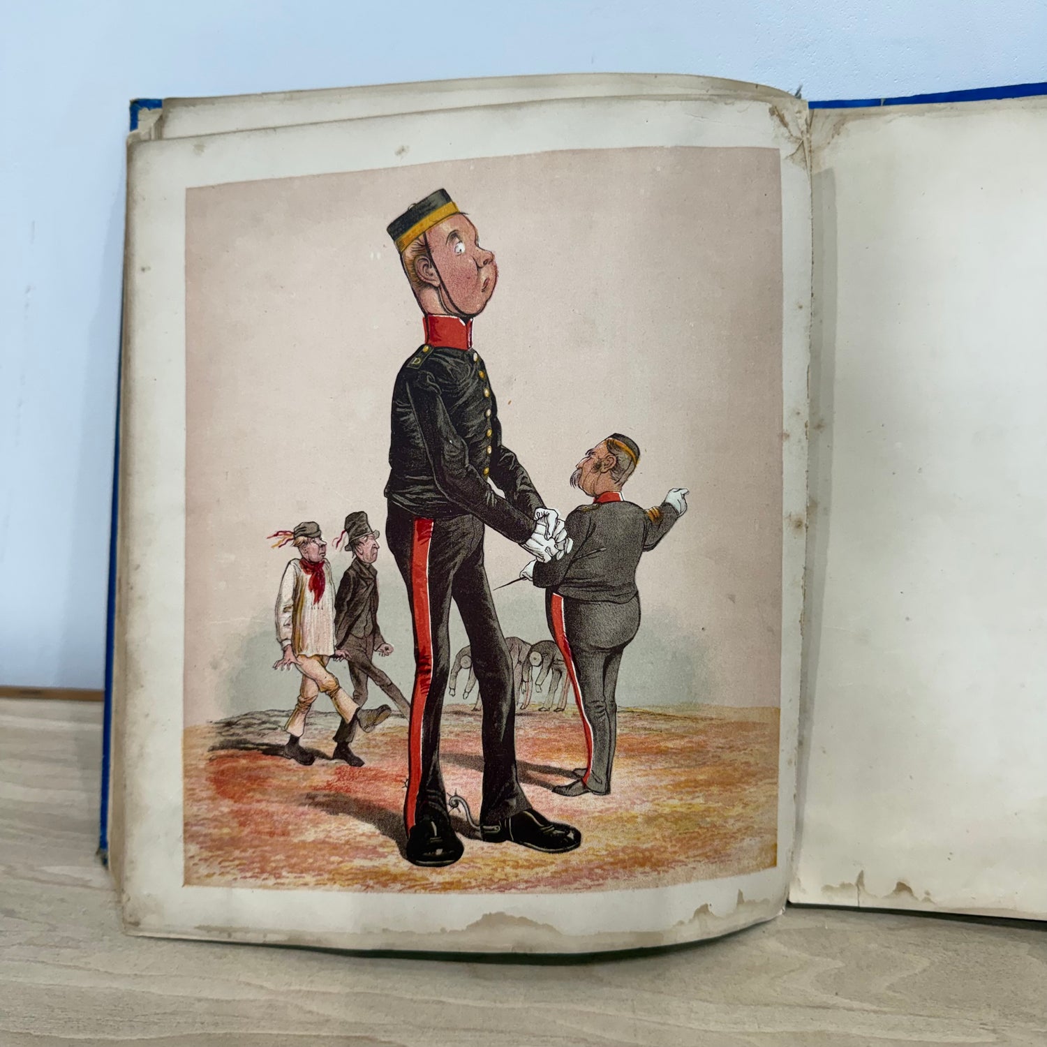 Army and Navy Drolleries Captain Seccombe Victorian Colour Plate Book