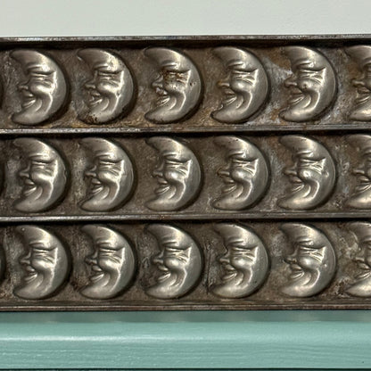 Anton Reiche Antique Chocolate Mould – Crescent Moon Faces