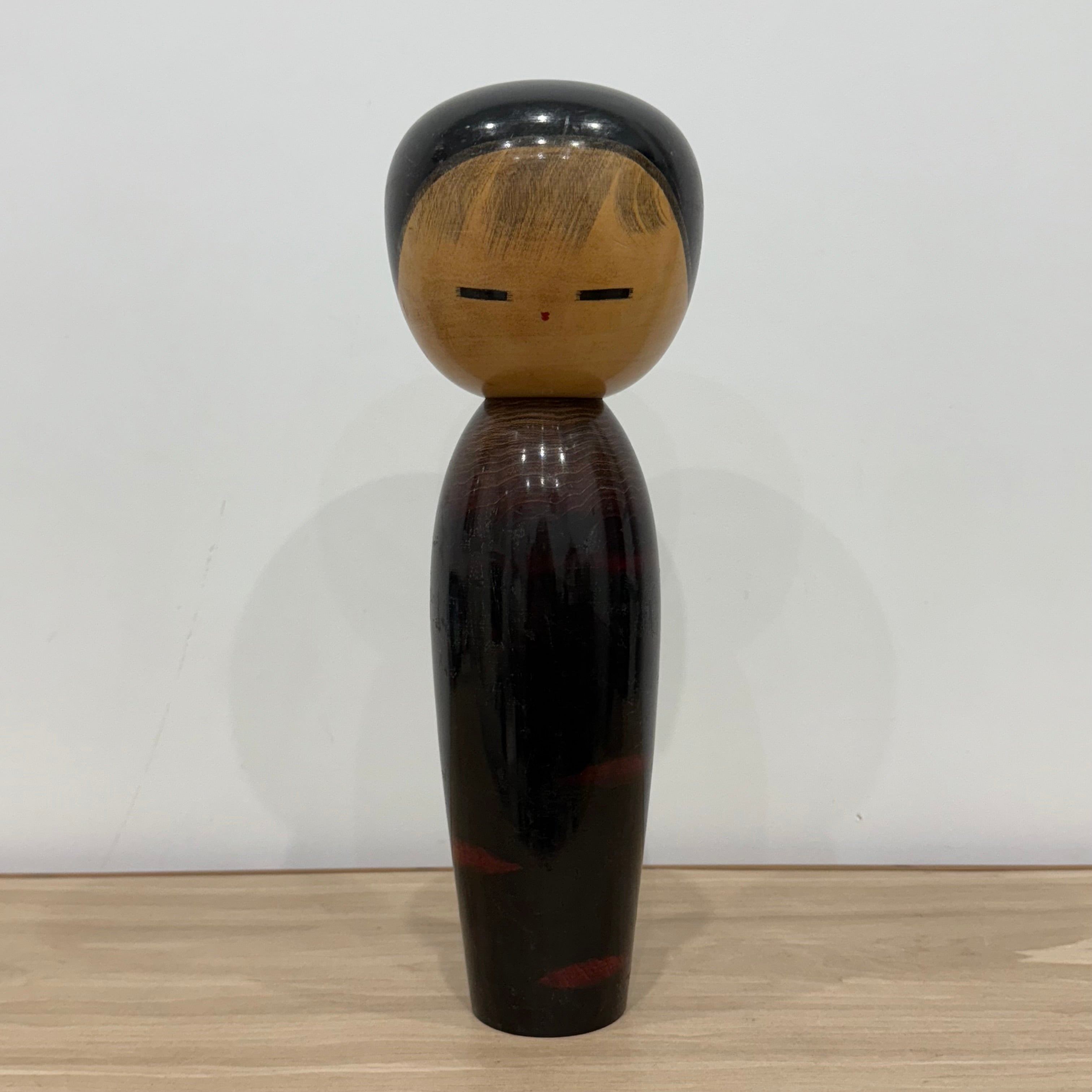 Large Pair of Japanese Sōsaku Kokeshi Dolls by Watanabe Masao