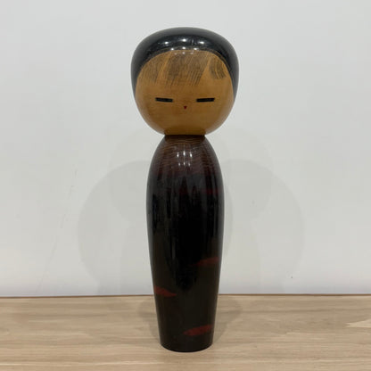 Large Pair of Japanese Sōsaku Kokeshi Dolls by Watanabe Masao