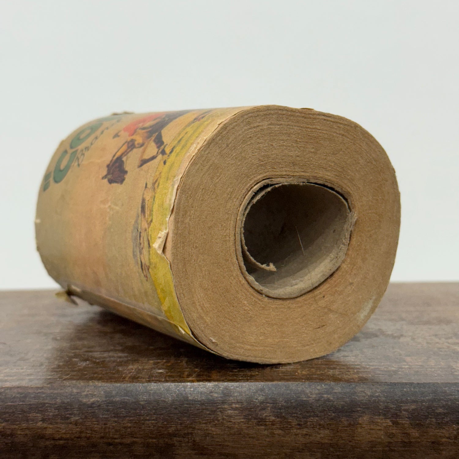 Vintage County Brand Toilet Paper Roll with Hunting Scene Wrapper