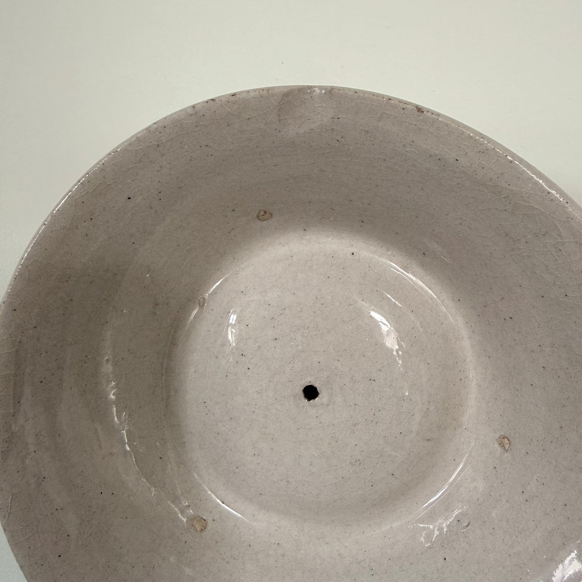Antique Pottery Butter Crock Dish with Lid c.1900