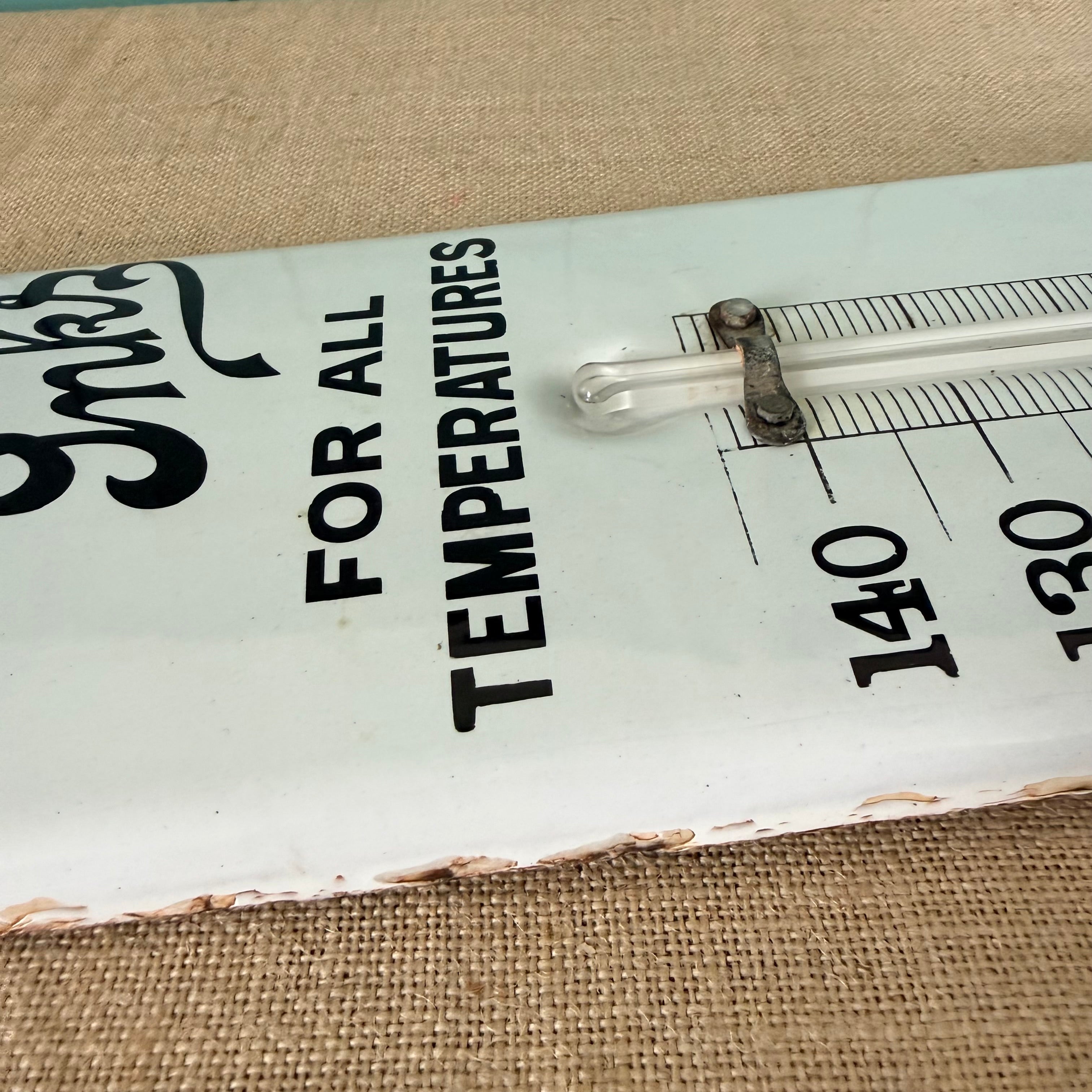 Antique Stephens Ink Enamel Advertising Thermometer Sign