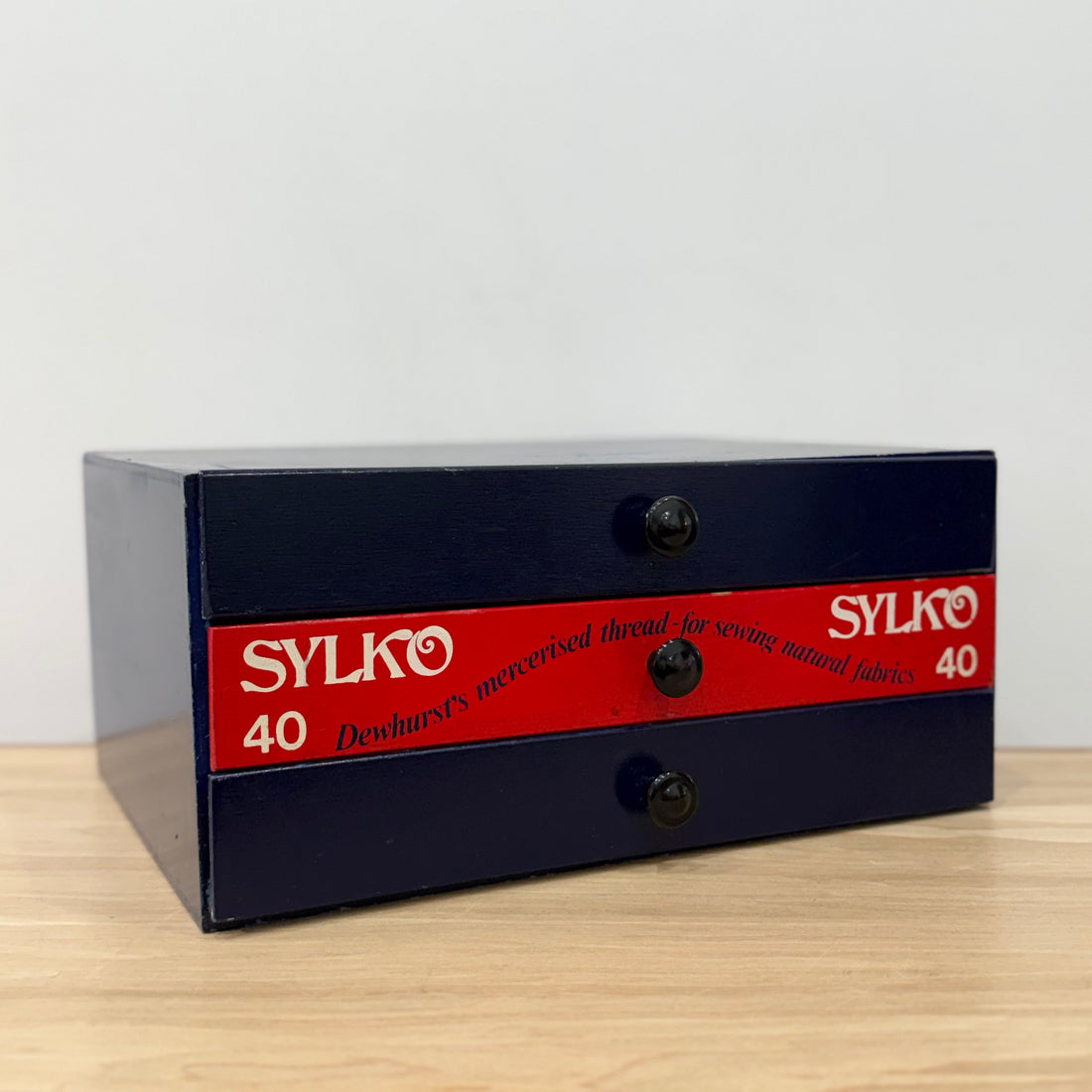 Vintage Sylko Dewhurst’s Sewing Thread Counter Shop Display Drawer Box