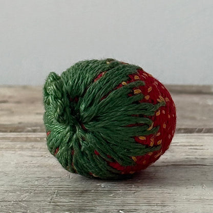 Larger Antique Hand-Worked Strawberry Emery