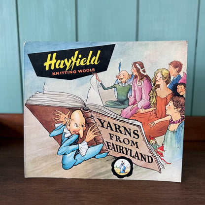 Vintage Hayfield Knitting Wools “Yarns From Fairyland” Display Sign