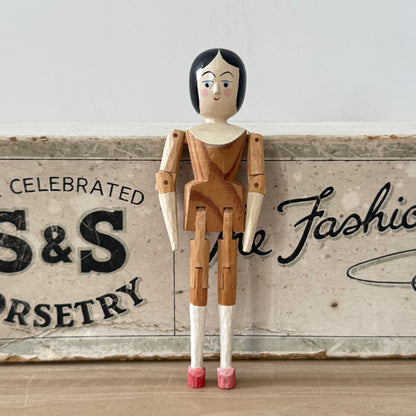 Eric Horne Wooden Doll Peg Doll 1994 13cm