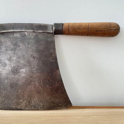 Large Antique Double-Handled Herb Chopper - 19th–Early 20th Century Kitchenalia