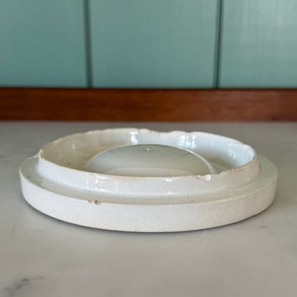 Late Victorian White Ironstone Tapioca Storage Jar