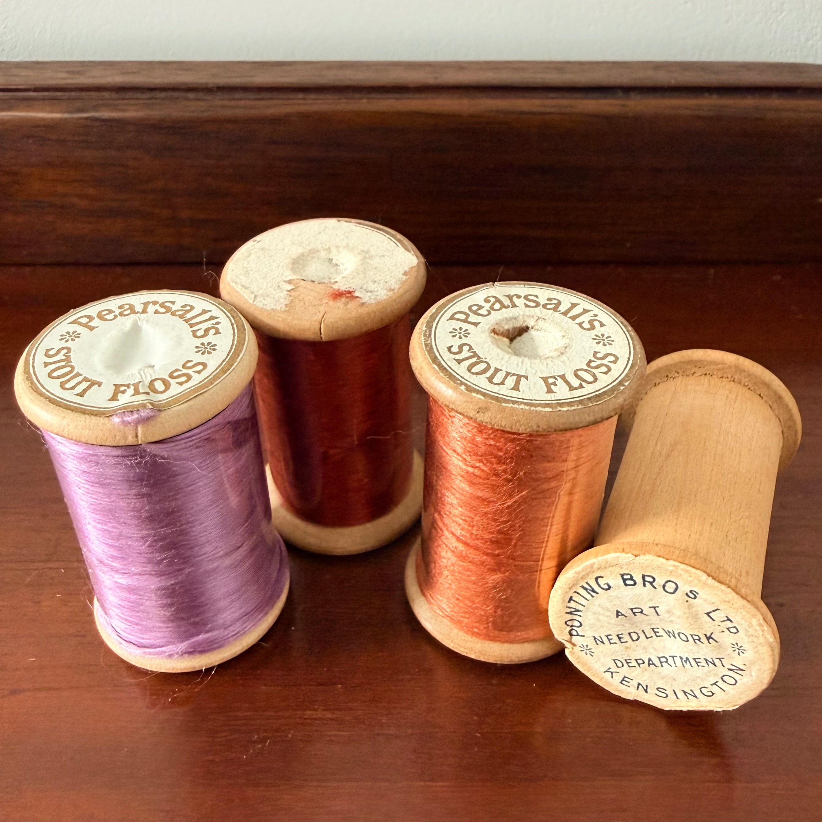 Vintage Pearsall’s Stout Floss &amp; Artserica Floss Silk Spools Fly Tying Costumes