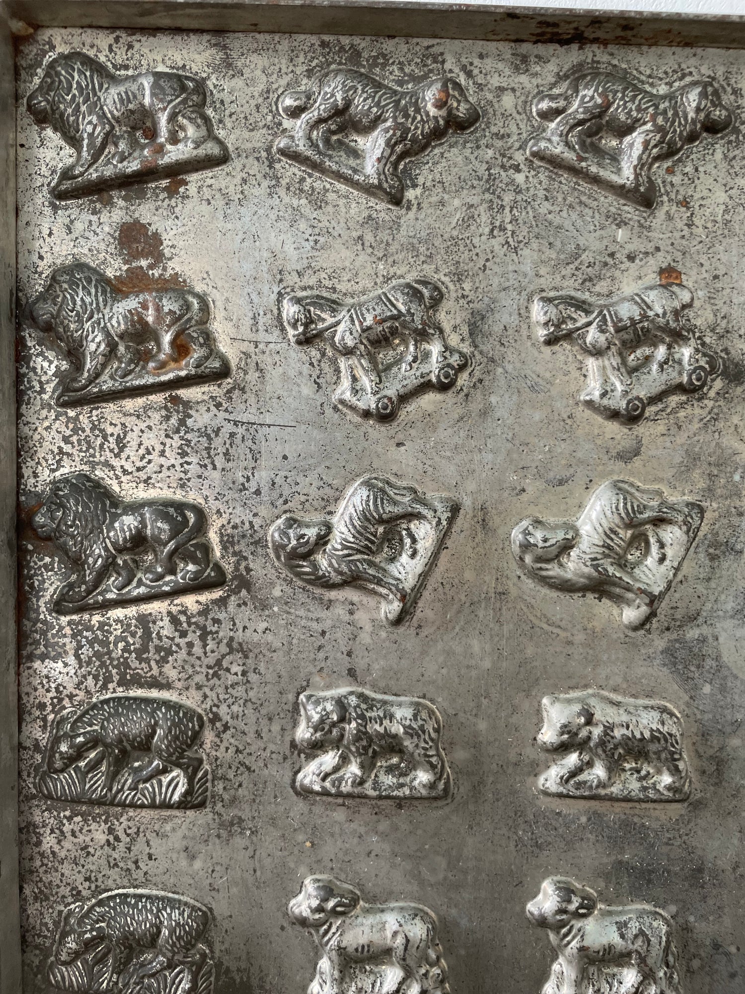 Antique Anton Reiche Chocolate Mould Tray with Animals – c.1920s