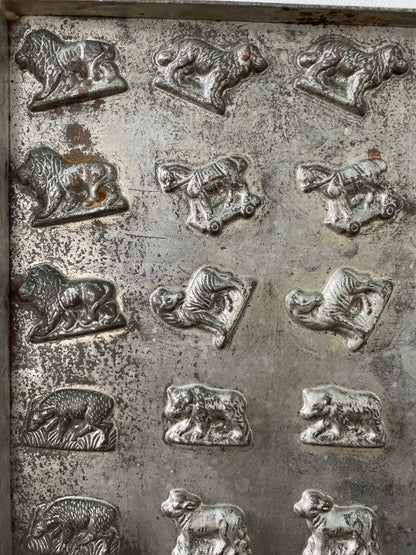 Antique Anton Reiche Chocolate Mould Tray with Animals – c.1920s