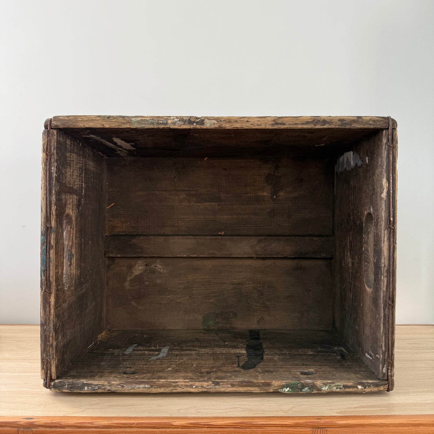 George Monk Ltd Wooden Trade Crate Tripe Dressing Blackburn c1920