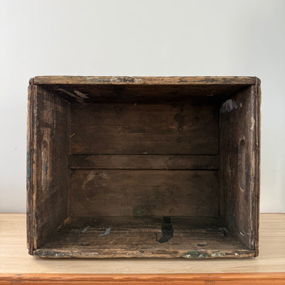 George Monk Ltd Wooden Trade Crate Tripe Dressing Blackburn c1920