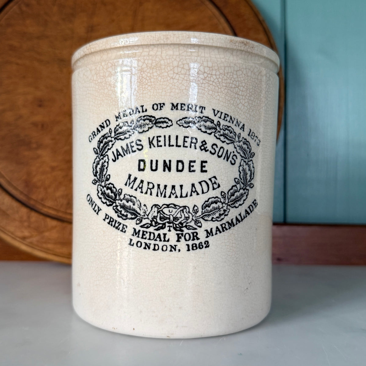 Antique James Keiller &amp; Sons Dundee Marmalade 2lb Pot Maling