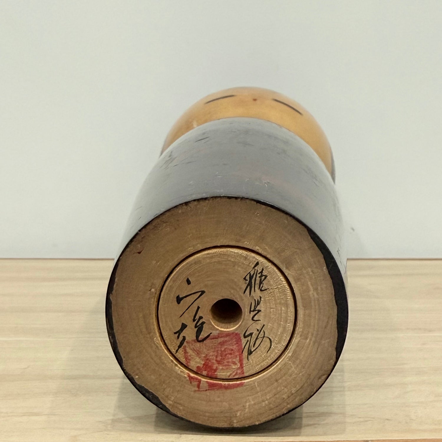 Large Pair of Japanese Sōsaku Kokeshi Dolls by Watanabe Masao