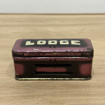 Vintage Lodge Sparking Plug Tin Made in England Automotive Advertising Box