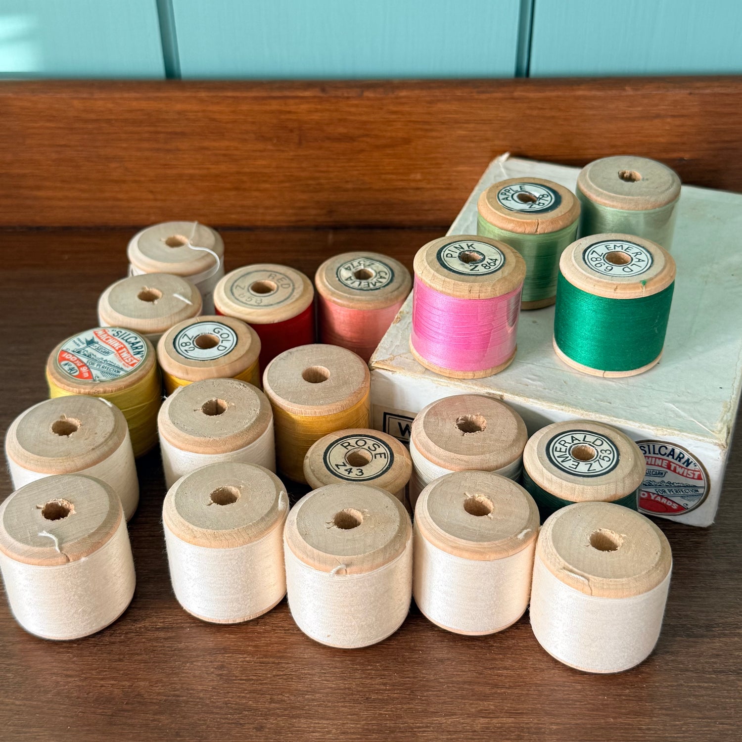 Vintage Silcarn Machine Twist Cotton Reels Boxed Job Lot