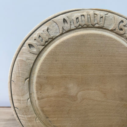 Carved Wooden “Our Daily Bread” Breadboard