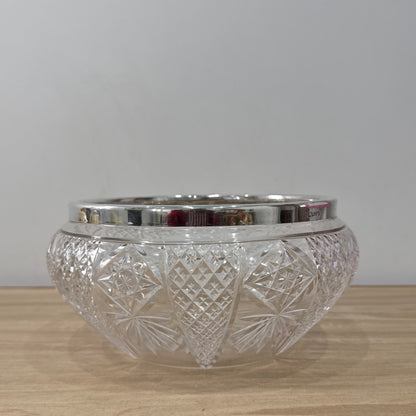Silver rimmed bowl