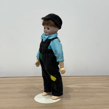 Antique Bisque Googly Doll Head with Fixed Eyes on Later Body