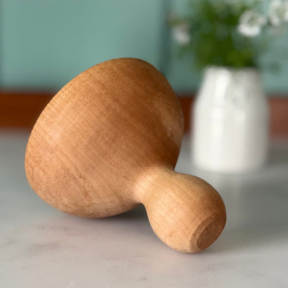 Antique Carved Wooden Rose Butter Stamp