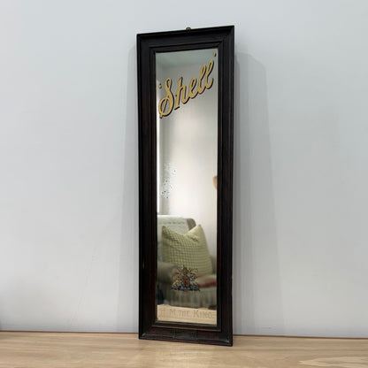 Vintage Shell Petrol Advertising Mirror Royal Warrant British Petroleum BP 1930s