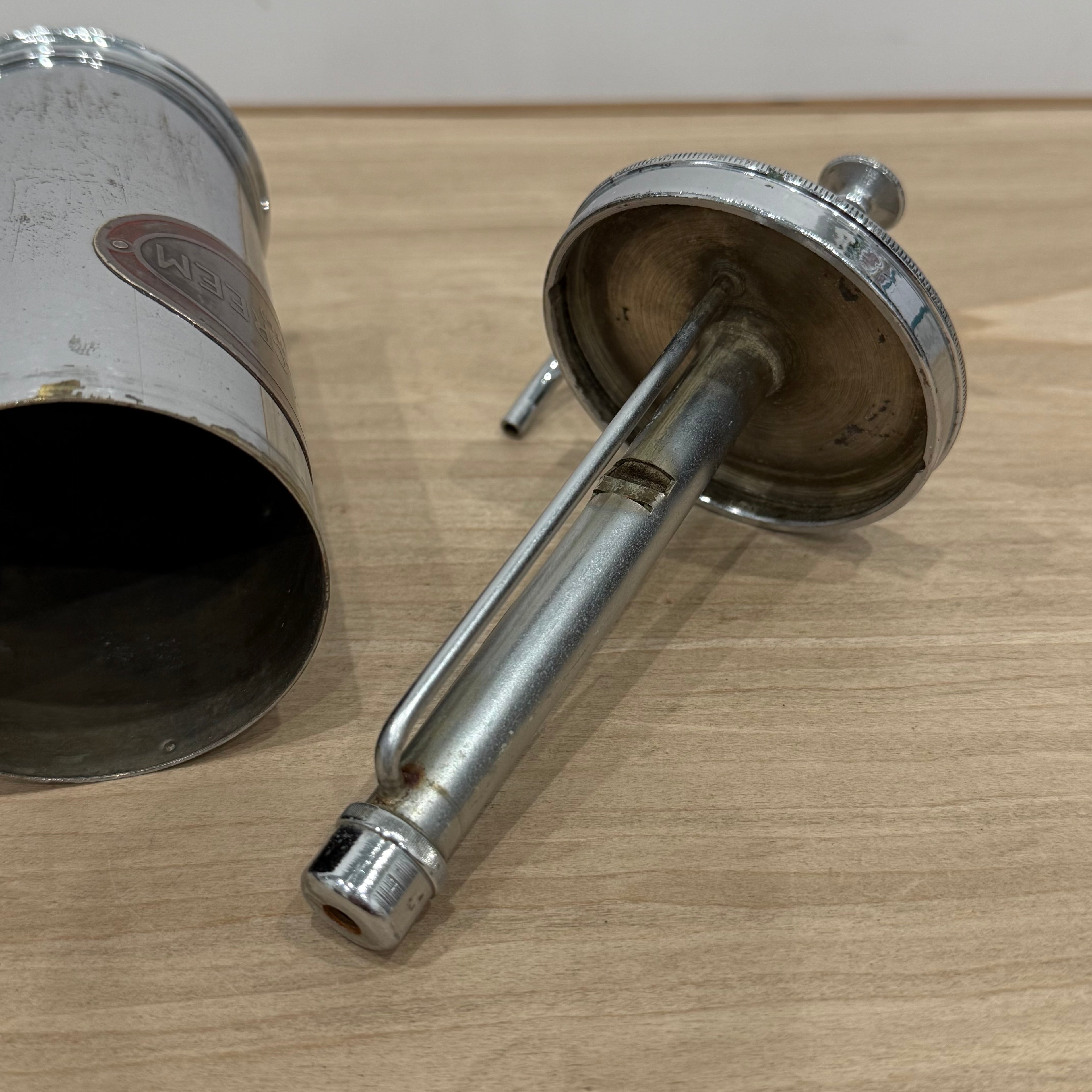 Vintage Brylcreem Chrome Pump Dispenser (REG)