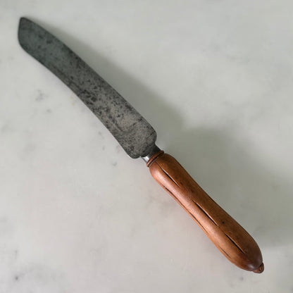 Antique Allinson Bread Knife Carved Treen Handle