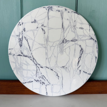 Antique W. &amp; T. Avery Birmingham Faux Marble Ceramic Scale Plate c.1900