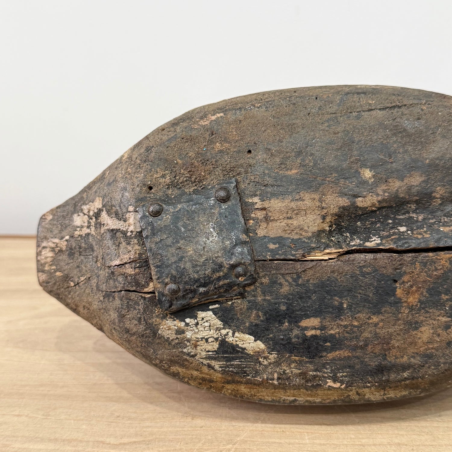 Primitive Wooden Duck Decoy Folk Art Hand Carved British Sculpture