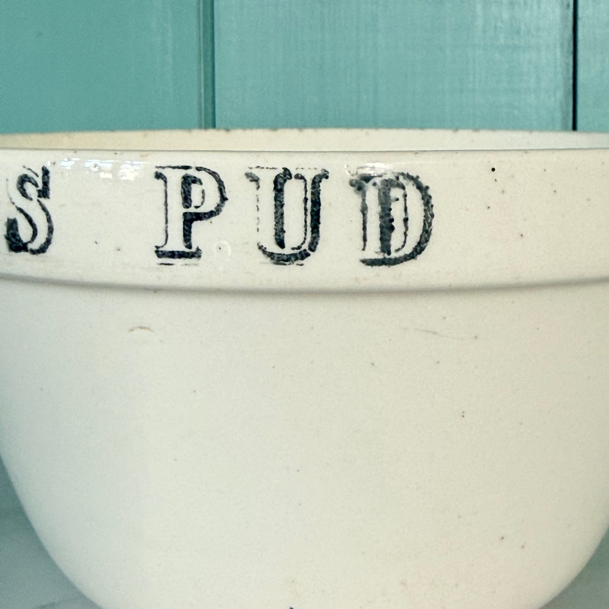 Vintage Mason Cash Christmas Pudding Basin with Black Lettering